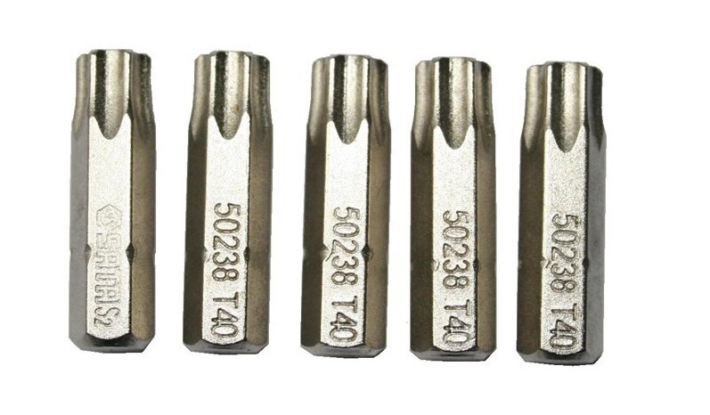 Skrubits Sata S59238; 1/4''; T40; 5 stk