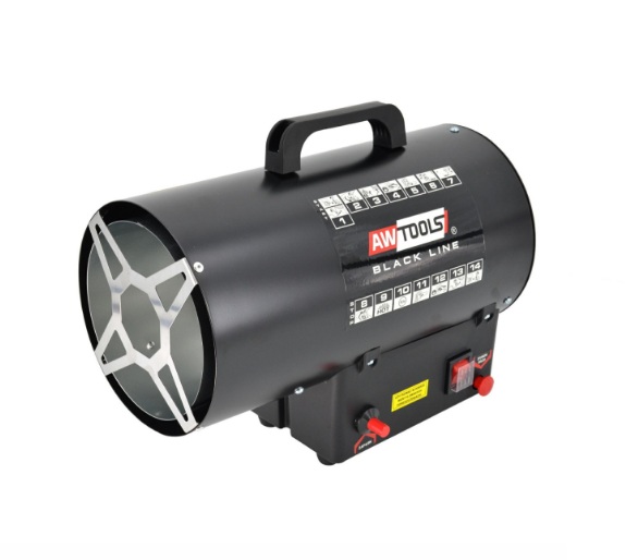 Gassvarmer AWTools BLACK LINE AW85730BL; 2 kW