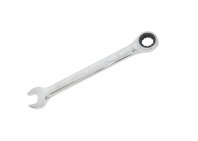 Fastnøkkel med skralle AWTools AW39961; 30 mm