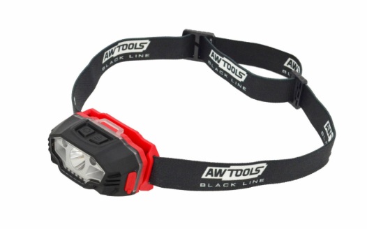 Hodelykt AWTools AW17617BL; 3,7 V; LED; 1x0,65 Ah batt.