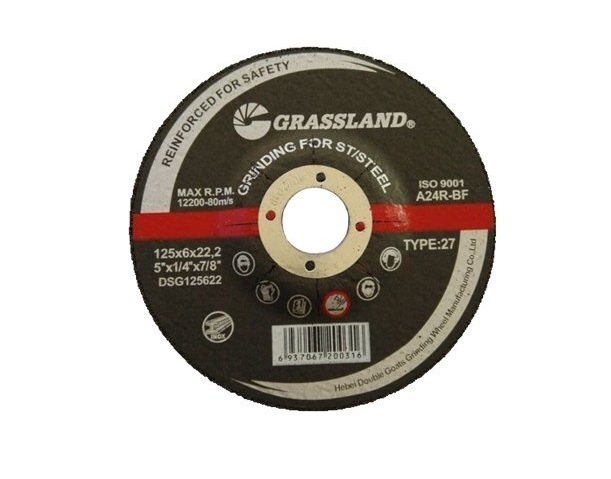 Slipeskive Grassland DSG1256022; 125x22,2x6 mm