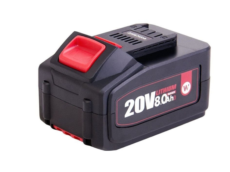Batteri Worcraft CLB20V80T; 20 V; 8,0 Ah; Li-ion