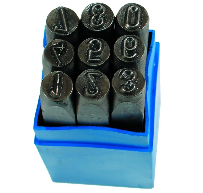 Sett av sifferstanser Condor Werkzeug C0051/4; 4 mm; 9 stk