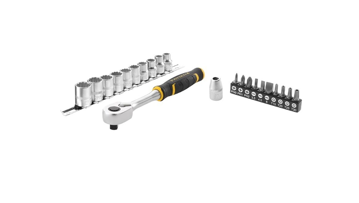 Hylsenøkkelsett Stanley FMMT82680-0; 3/8''; 22 stk