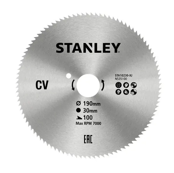 Sagblad for tre Stanley STA10230-XJ; 190x30 mm
