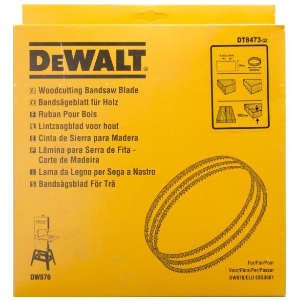 Båndsagblad DeWalt DT8473-QZ; 2215x16x0,6 mm; 4 TPI; 3 stk
