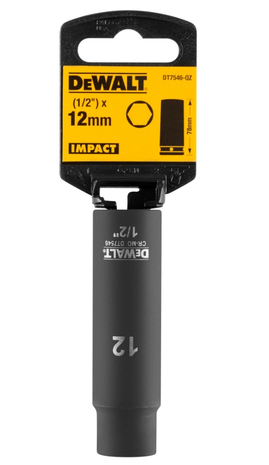 Kraftpipe DeWalt DT7546-QZ; 1/2''; 12 mm; 78 mm