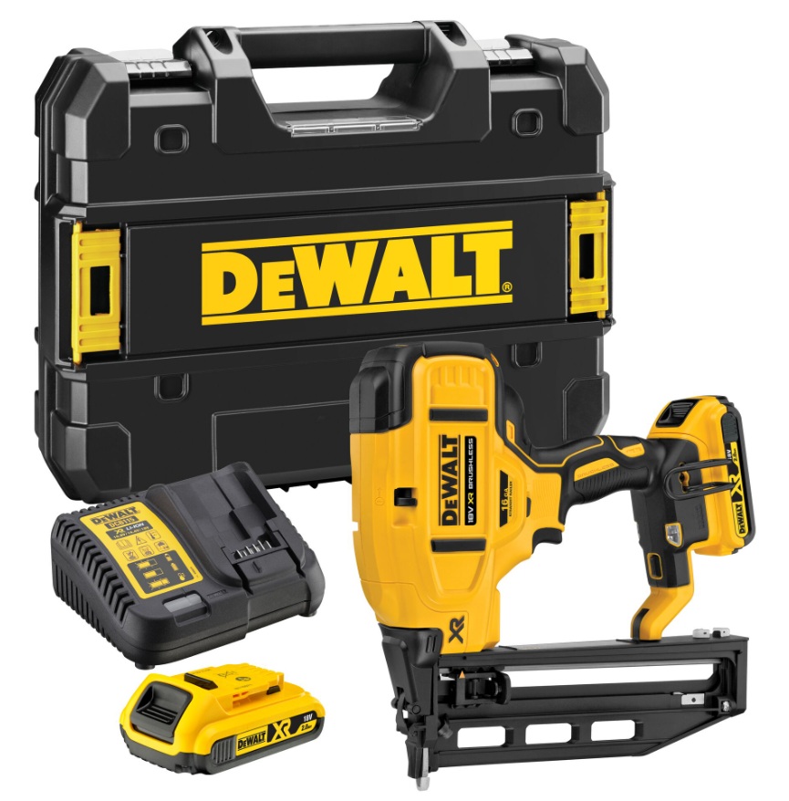 Batteridrevet dykkertpistol DeWalt DCN662D2-QW; 18 V; 2x2,0 Ah batt.