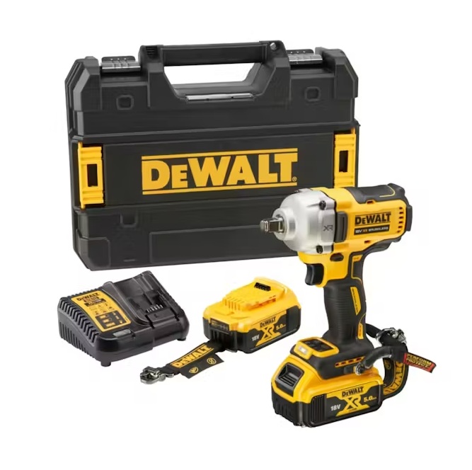 Slagmuttertrekker DeWalt DCF891P2LRT-QW; 18 V; 1/2''; 2x5,0 Ah batt.