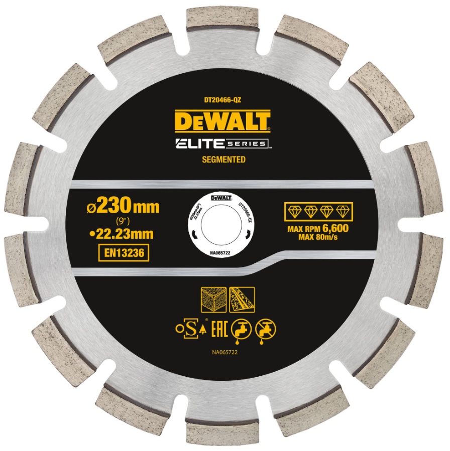 Diamantkappeskive DeWalt DT20466-QZ; 230x22,23 mm