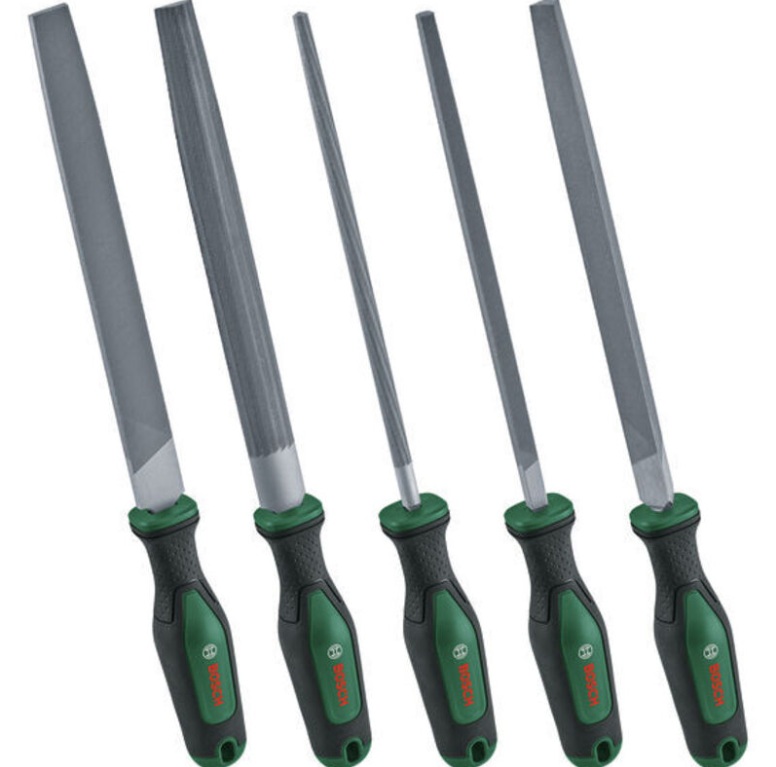 Filesett Bosch 1600A02ZB0; 200 mm; 5 stk