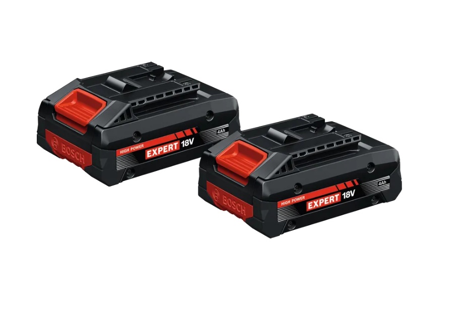 Batterier Bosch 1600A03738; 18 V; 4,0 Ah; 2 stk