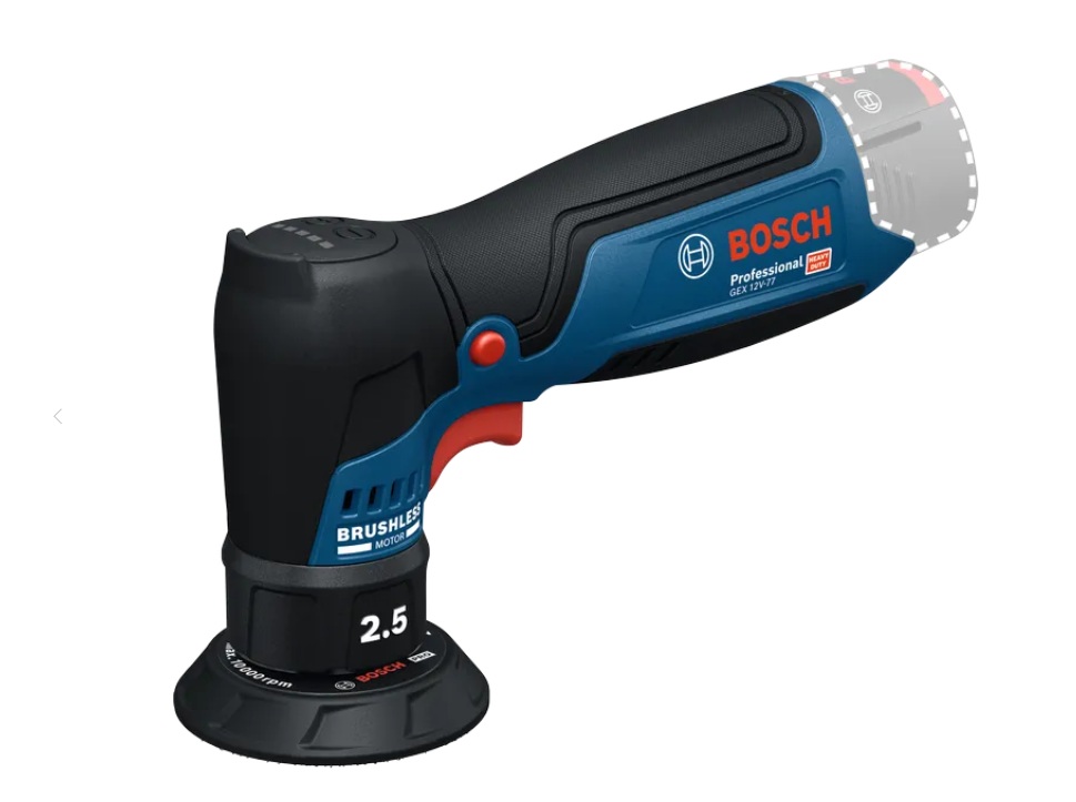 Eksentersliper Bosch PRO GEX 12V-77; 12 V (uten batteri og lader)