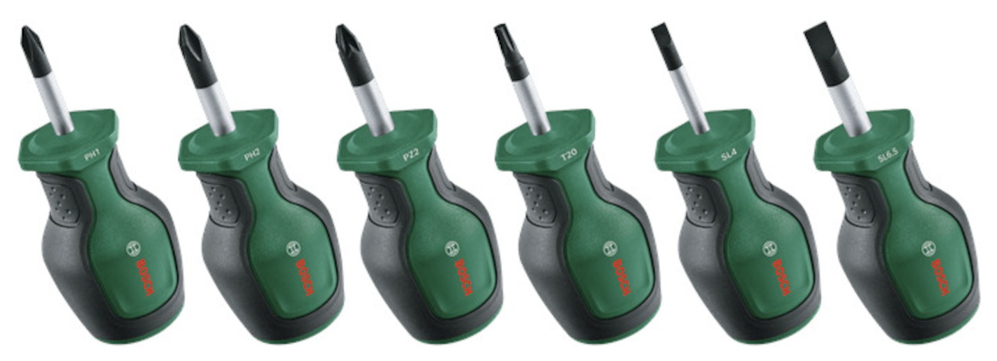 Skrutrekkersett Bosch 1600A032UK; 6 stk