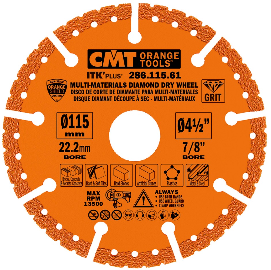 Diamantkappeskive Cmt 286.125.61; 125x22,23 mm