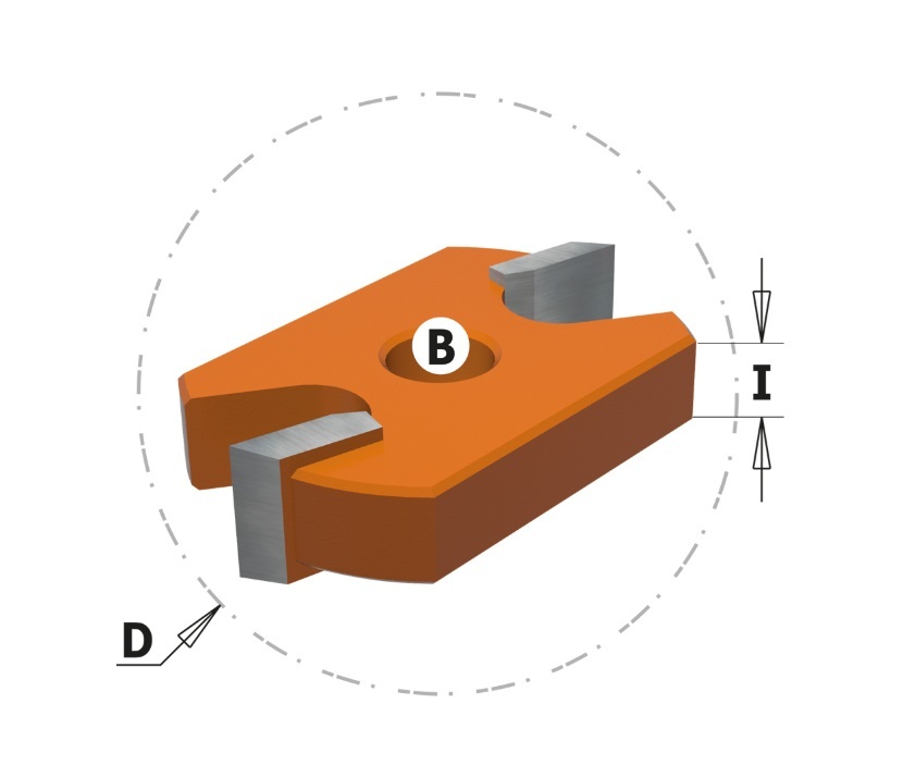 Skivenotfres Cmt 822.025.11; D=41,2 mm; B=8 mm; I=3,7 mm