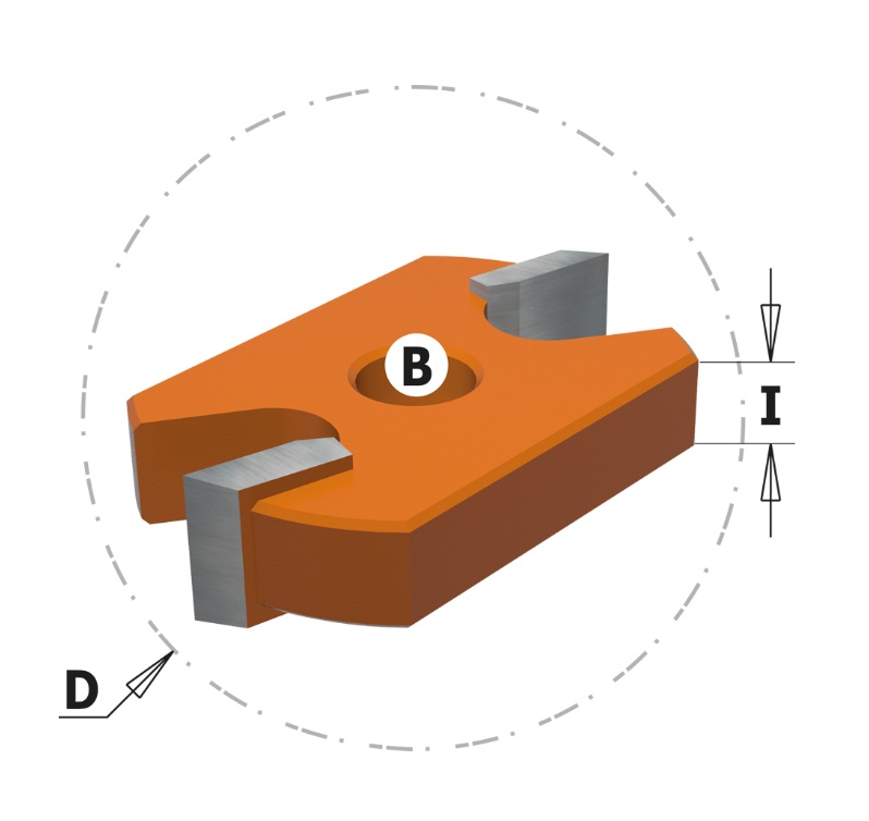 Skivenotfres Cmt 822.026.11; D=41,2 mm; B=8 mm; I=7,14 mm