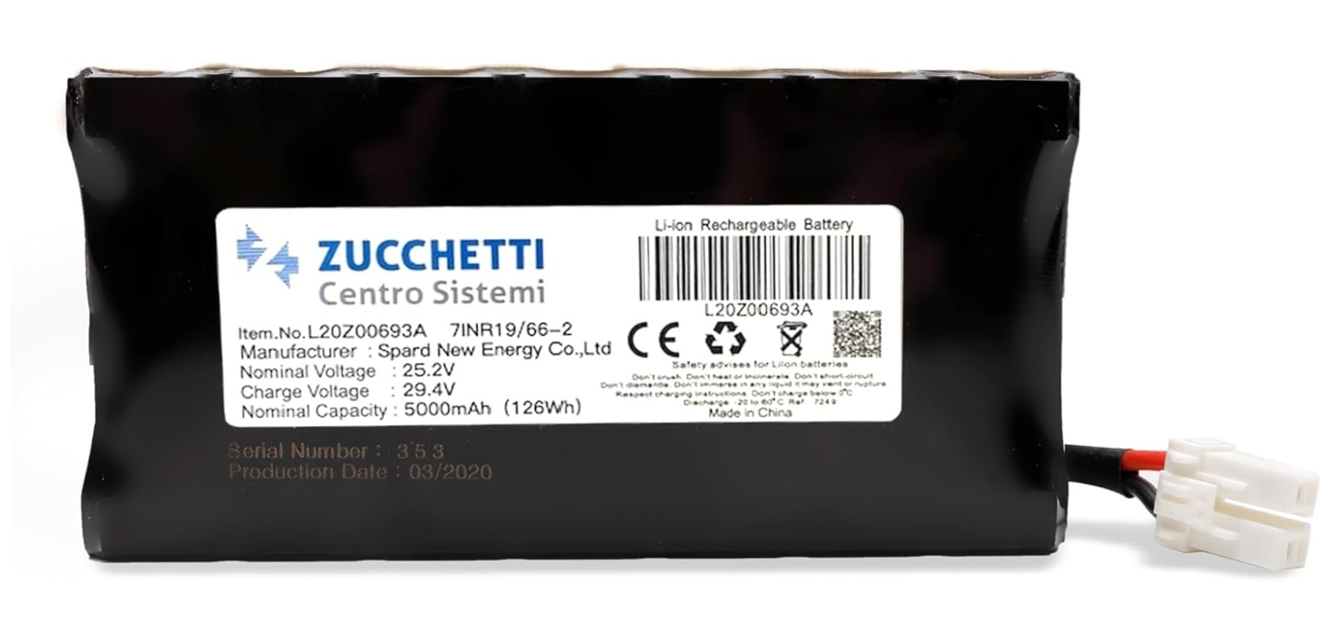 Batteri WIPER L20Z00693A_R; 25,2 V; 5,0 Ah; Li-ion