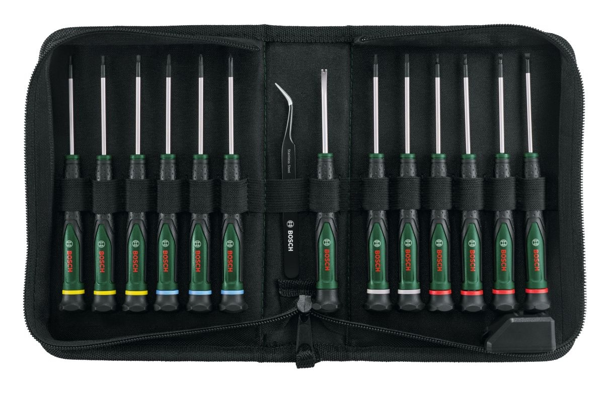 Skrutrekkersett Bosch 1600A039J4; 15 stk
