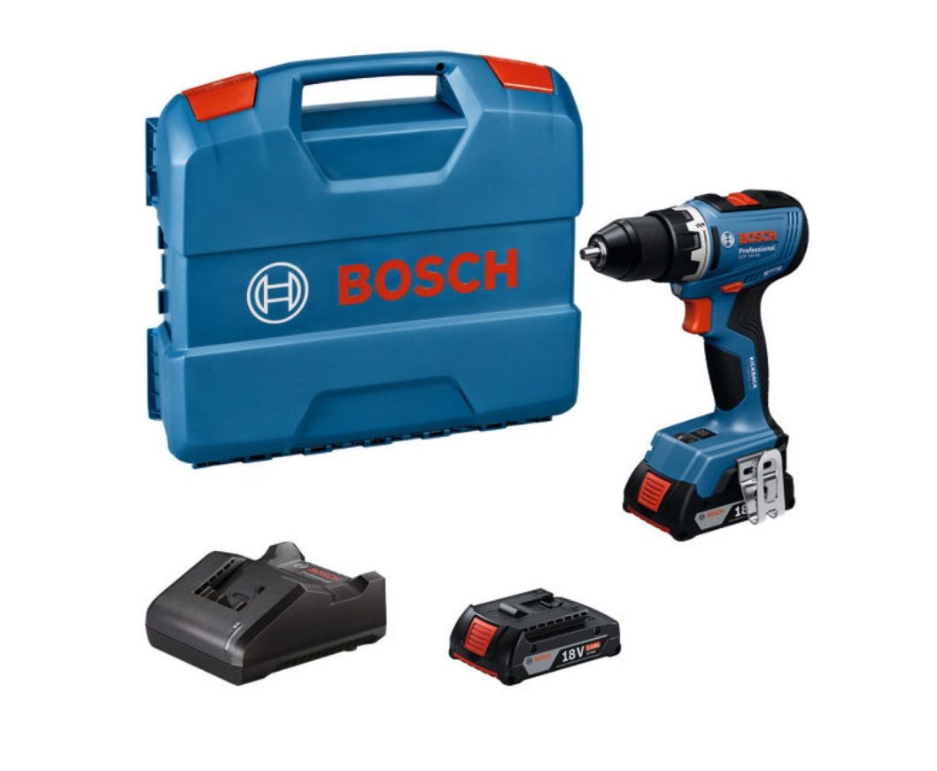 Skrutrekker/bor Bosch GSR 18V-65; 18 V; 2x2,0 Ah batt.
