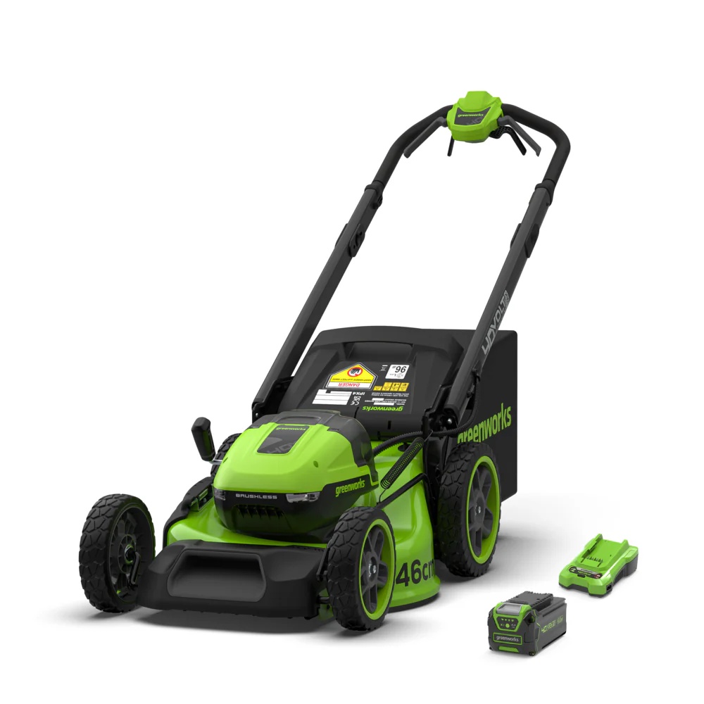 Gressklipper selvgående Greenworks MO40L416-01; 40 V; 46 cm; 1x4,0 Ah batt.