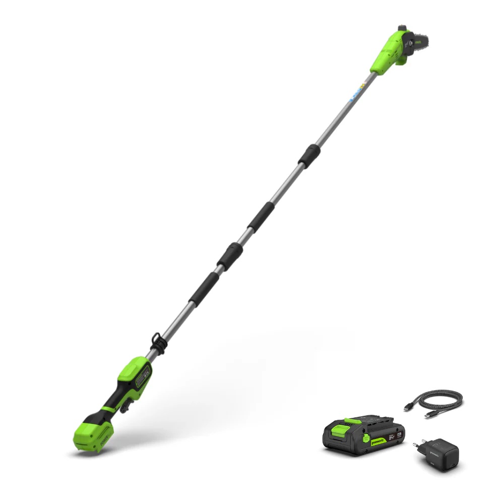 Stangsag Greenworks PS2002FA1; 24 V; 20 cm; 1x2,0 Ah batt.