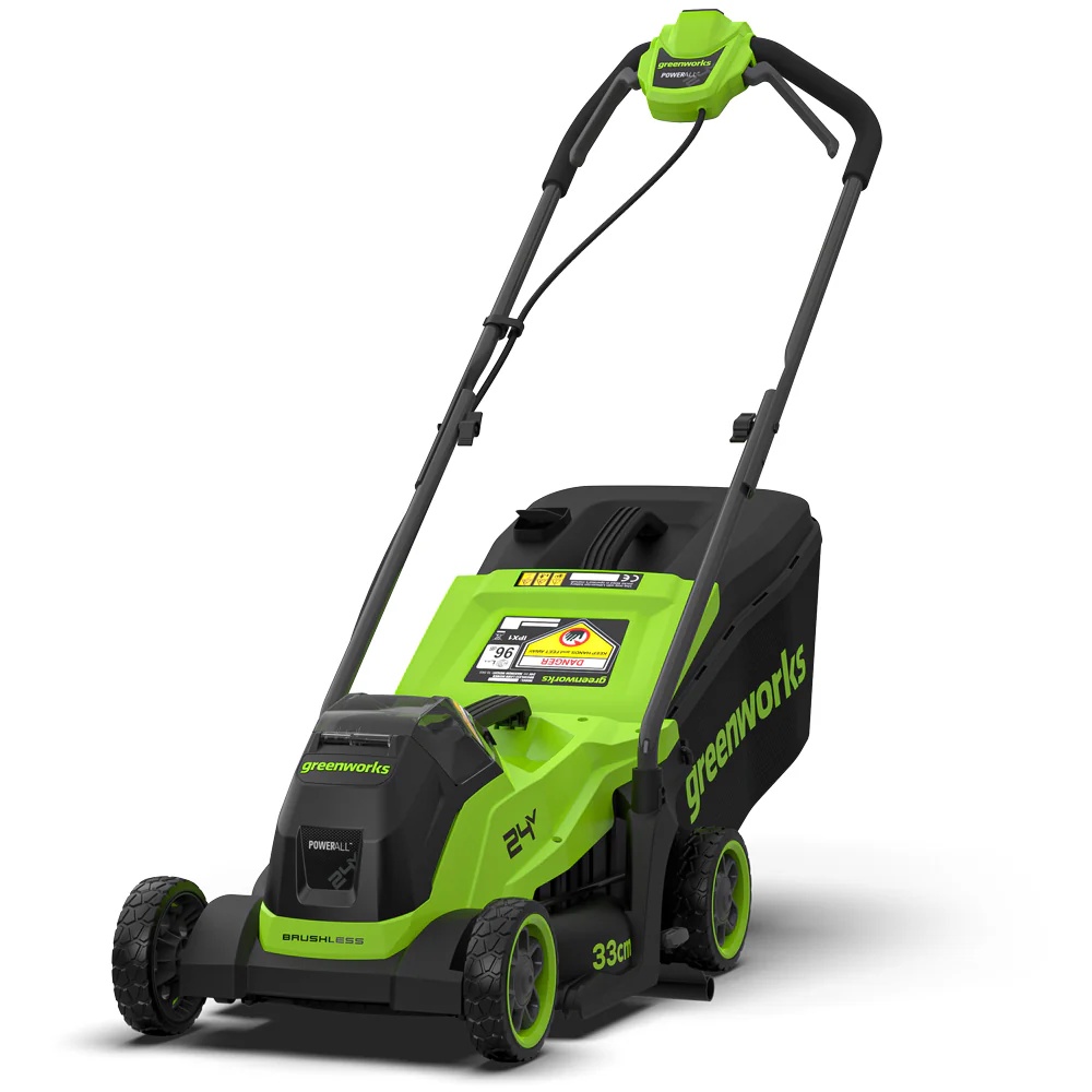 Gressklipper Greenworks LM3302A1; 24 V; 33 cm (uten batteri og lader)