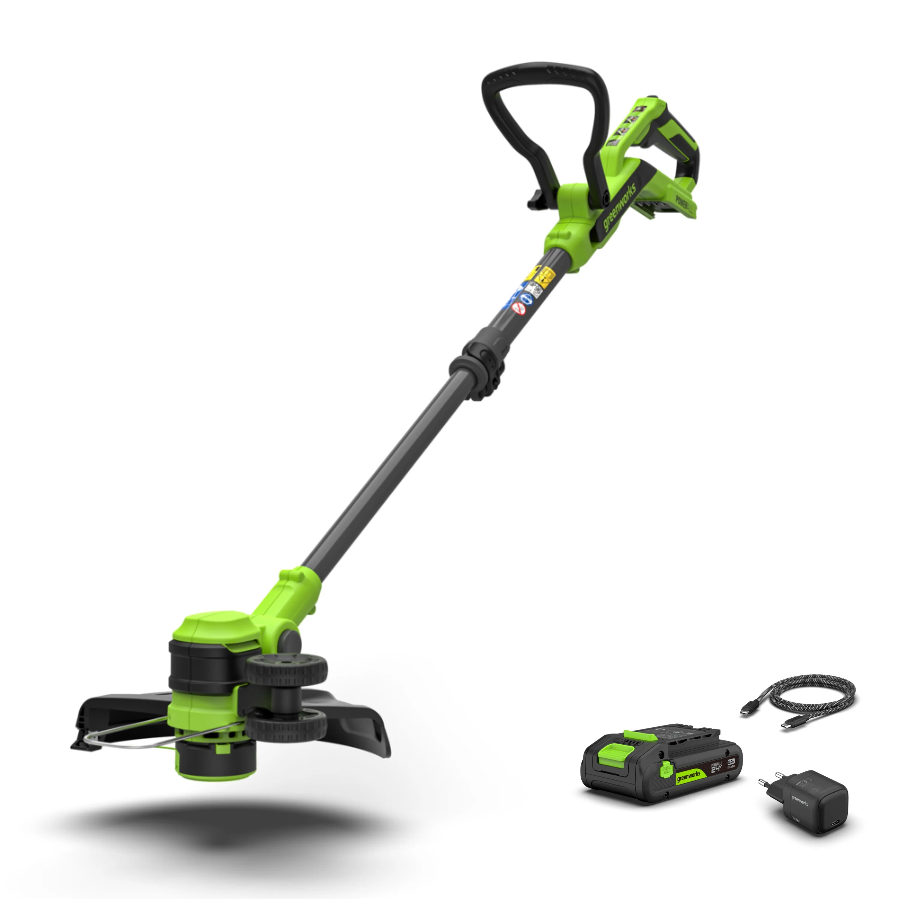 Batteridrevet gressklipper Greenworks ST3002A1; 24 V; 30 cm; 1x2,0 Ah batt.