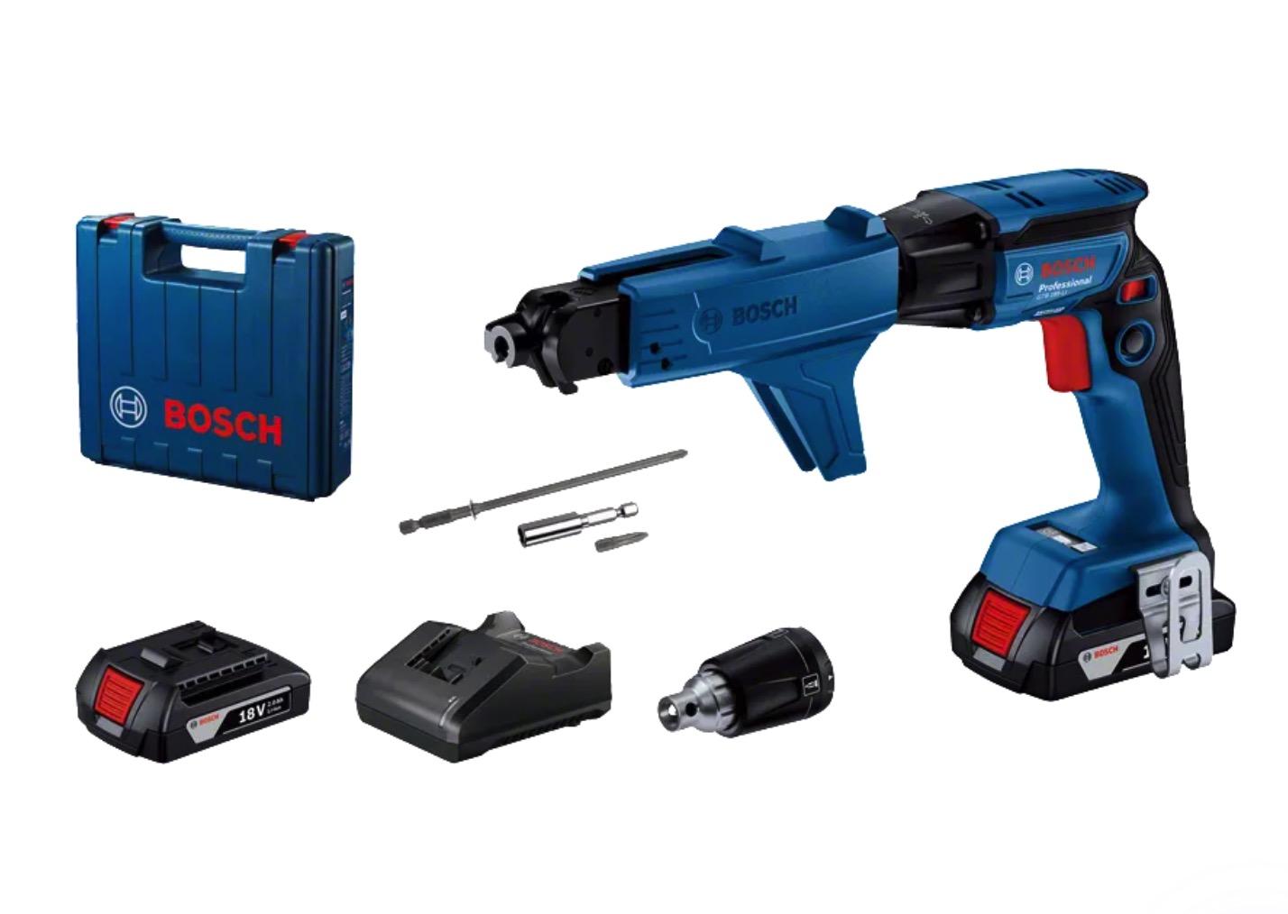 Batteridrevet skrutrekker Bosch GTB 185-Li; 18 V; 2x2,0 Ah batt.