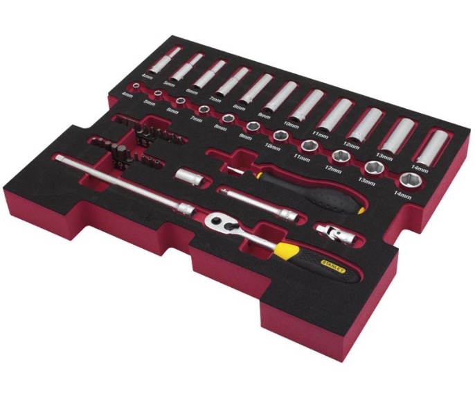 Verktøysett Stanley FMHT0-74295; 1/4''; 48 stk