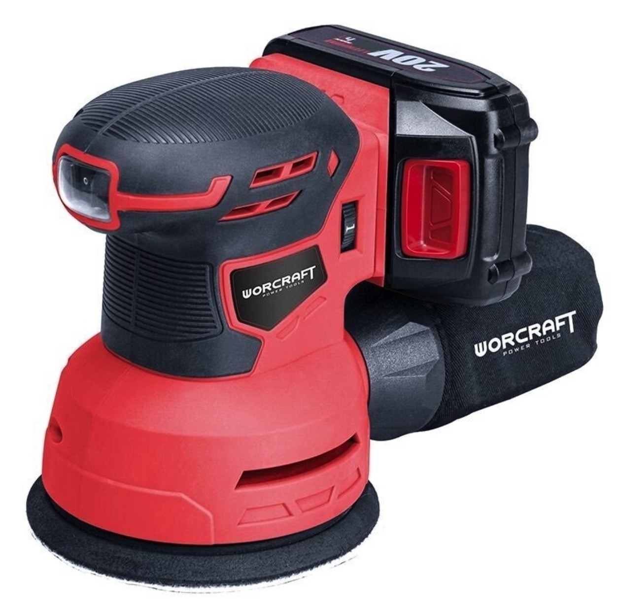 Eksentersliper Worcraft CRS-S20Li; 20 V; 1x4,0 Ah batt.