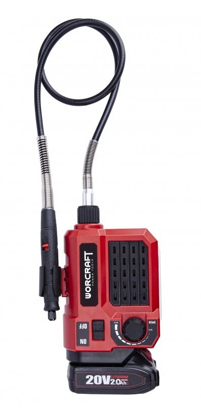 Rettsliper Worcraft CEMG-S20Li; 20 V; 1x4,0 Ah batt.