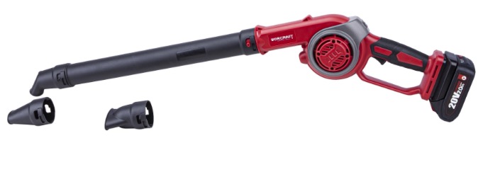 Batteridrevet løvblåser Worcraft CLBS20LiA; 20 V; 1x4,0 Ah batt.