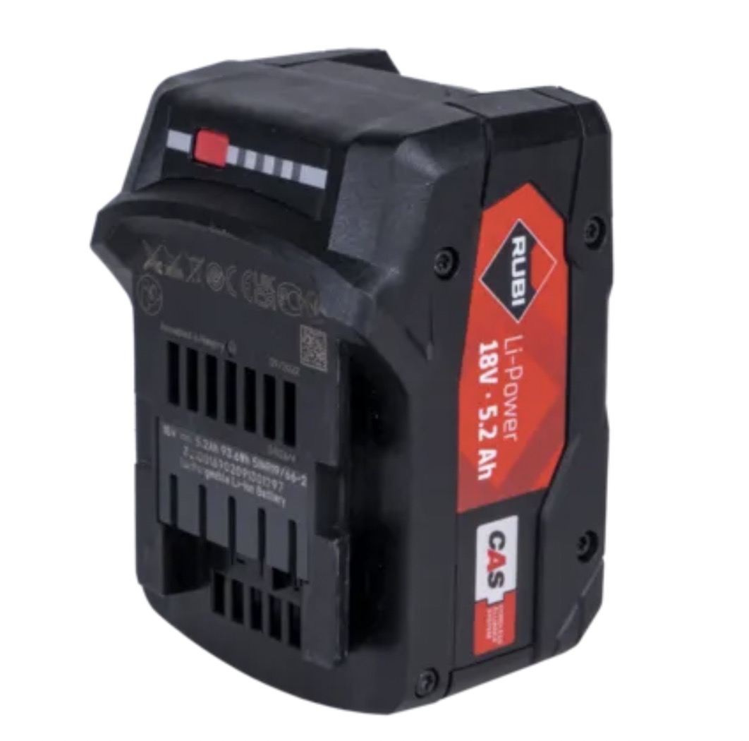 Batteri Rubi 85902; 18 V; 5,2 Ah; Li-ion