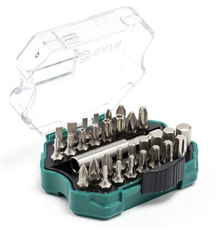 Skrutrekkersett Sata ST09332SJ; 31 stk. + holder