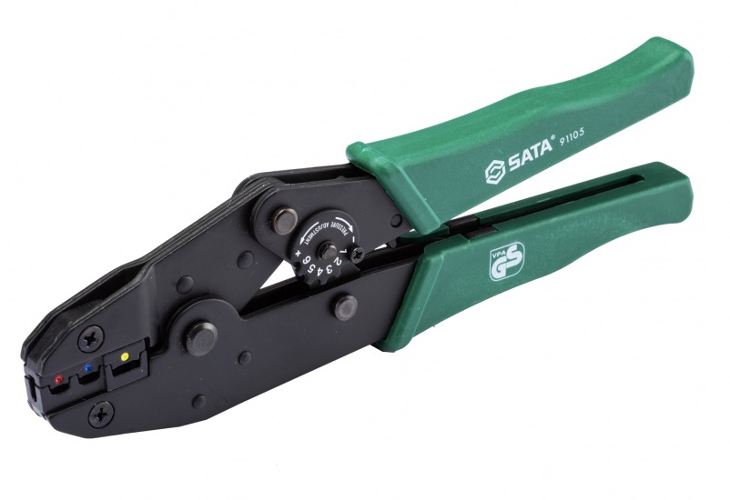 Crimpverktøy for isolerte kabeløyer og kontakter Sata S91105; 228 mm