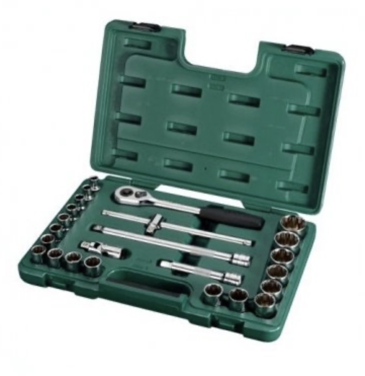 Hylsenøkkelsett Sata S09060; 1/2''; 24 stk