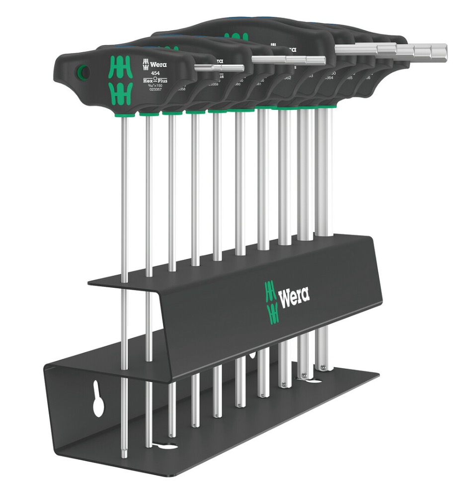 Skrutrekkersett Wera 454/10 HF Set Imperial 2; 10 stk