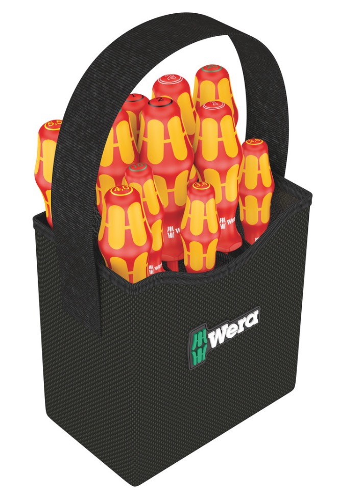 Skrutrekkersett Wera Kraftform 2go 100; 11 stk