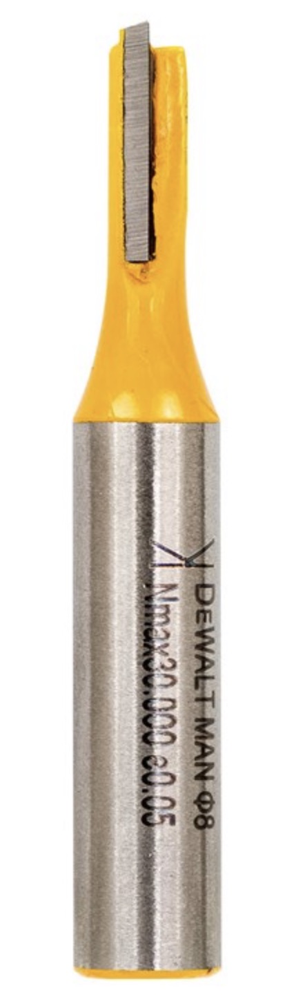 Rett notfres DeWalt DT90002-QZ; 6 mm