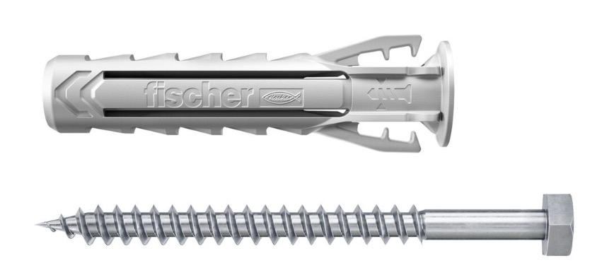 Plugg med skrue Fischer SX Plus S; 10x50 mm; 5 stk