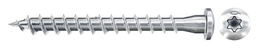 Treskru Fischer FPF-PT ZPF; 5,0x50 mm; TX20; 200 stk