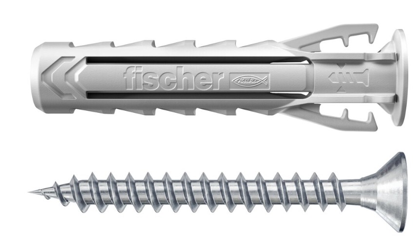 Plugg med skrue Fischer SX Plus S; 4,0x20 mm; 25 stk