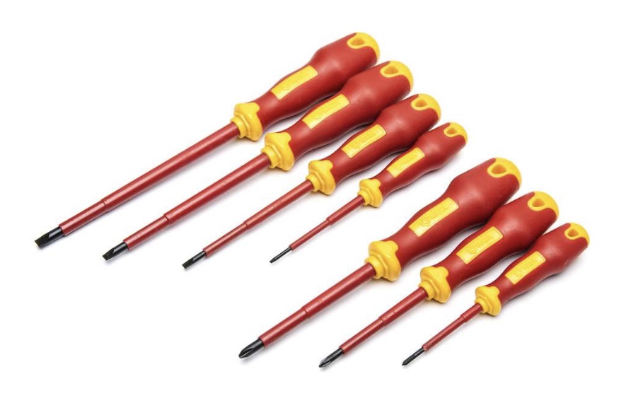 Isolert (1.000 V) skrutrekkersett Sata ST09303; 7 stk