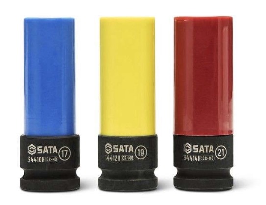 Slagpipersett Sata ST09142G; 1/2''; 3 stk