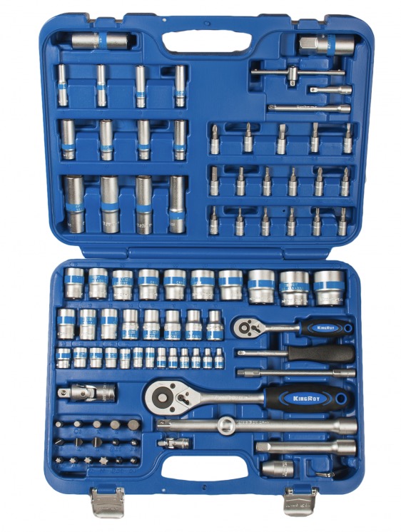 Verktøysett KingRoy KR094MDA12; 1/4''+1/2''; 94 stk