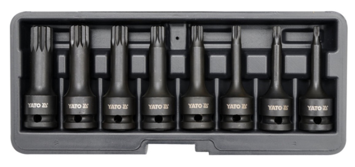 Kraftpipesett Yato YT-1069; M5-M18; 8 stk