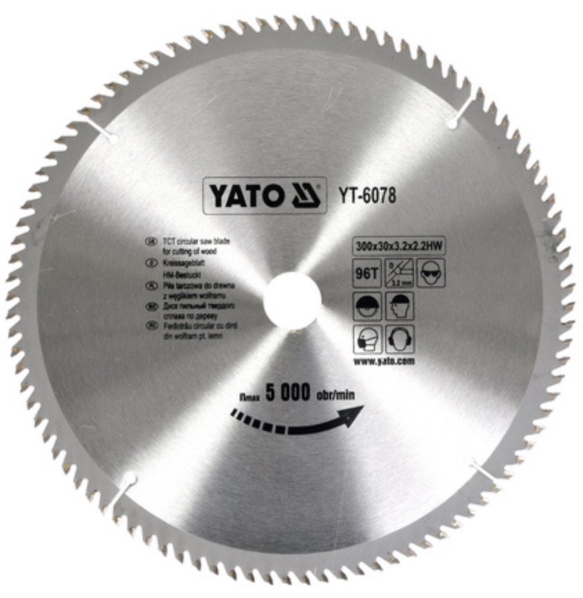 Sagblad for tre Yato YT-6078; 300x30 mm; Z96