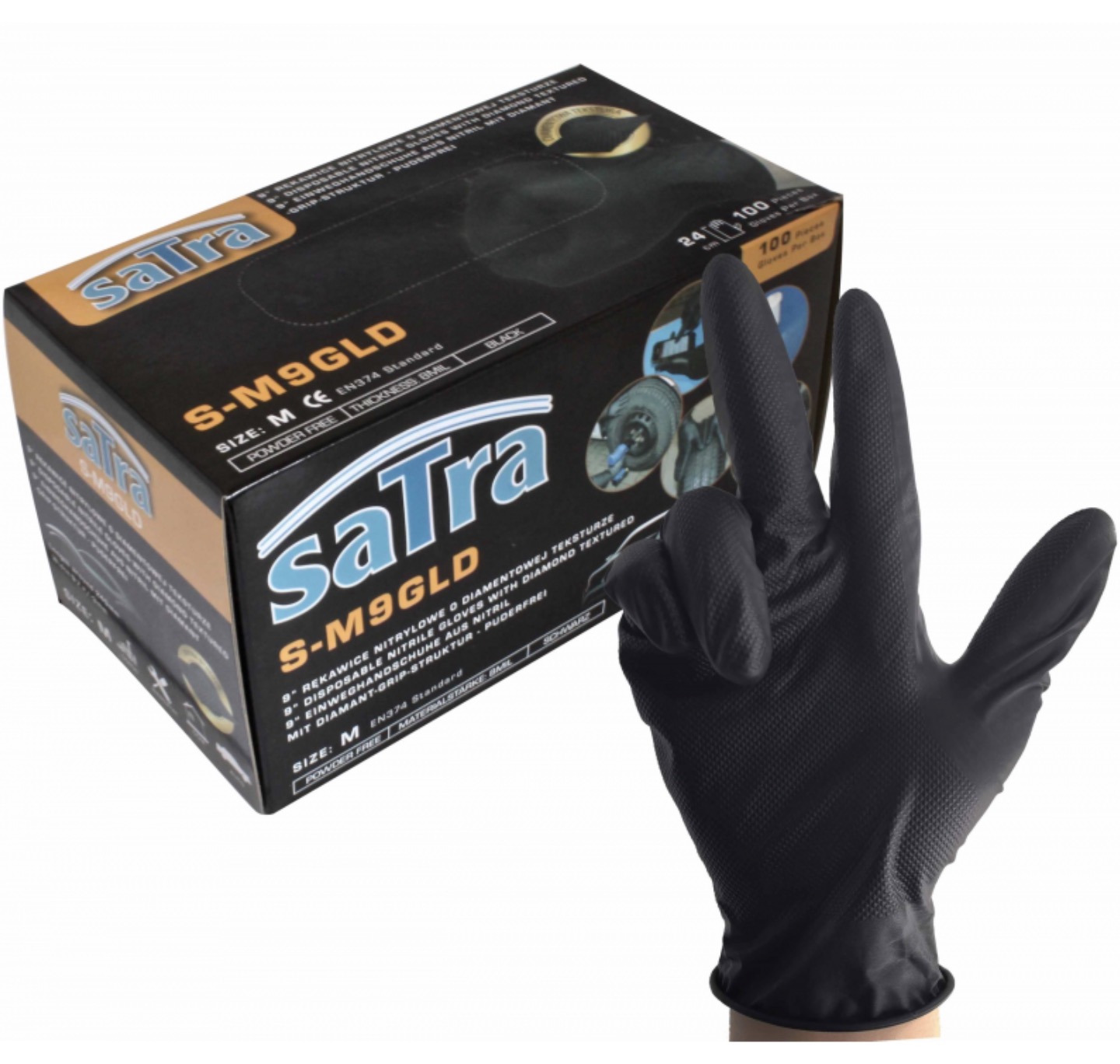 Hansker SATRA S-S9GLD; S; 100 stk