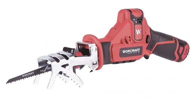 Batteridrevet tigersag Worcraft CSS12Li; 12 V; 2x2,0 Ah batt.